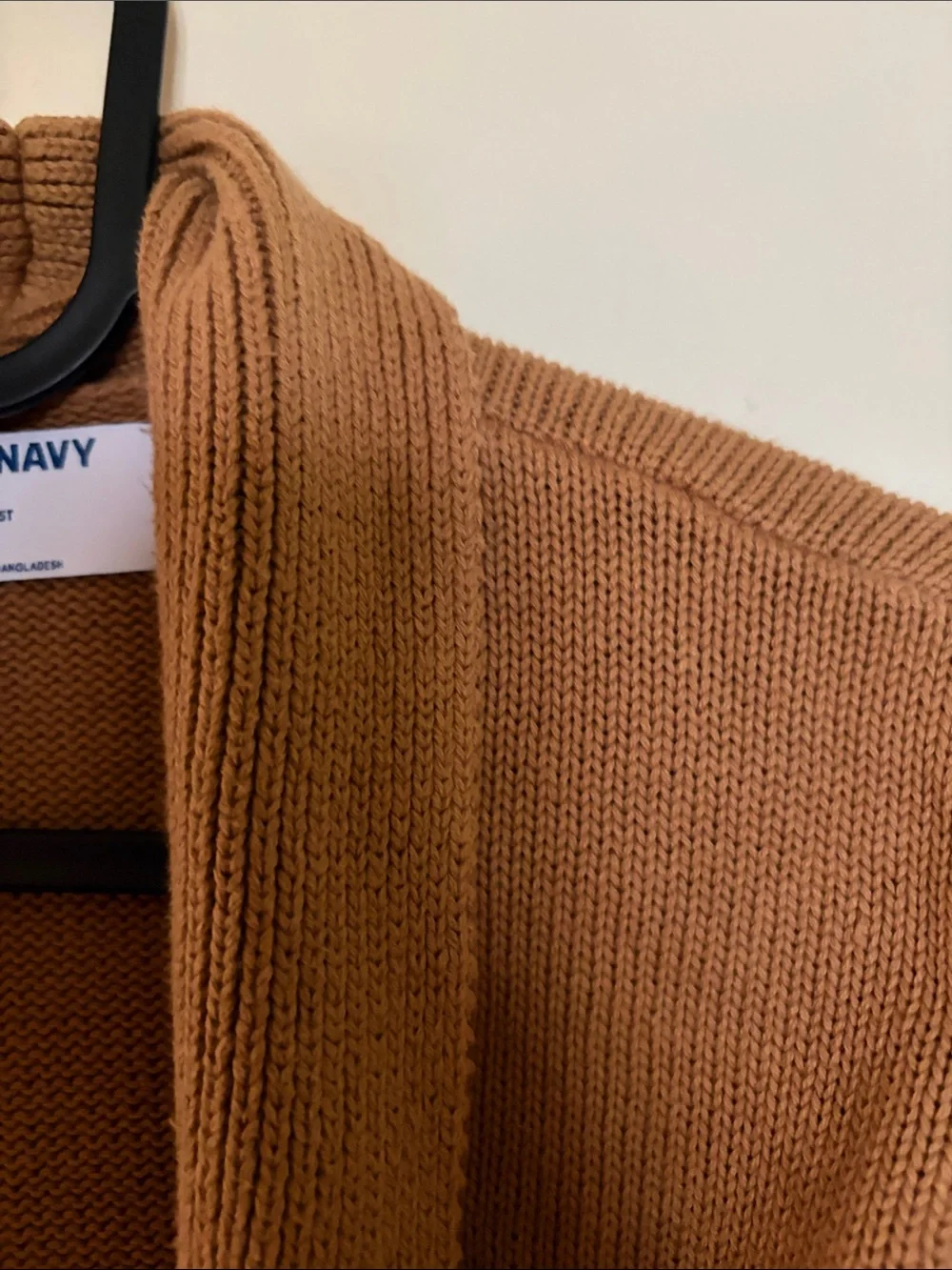 Old Navy Camel Open-Front Knit Cardigan with Pockets